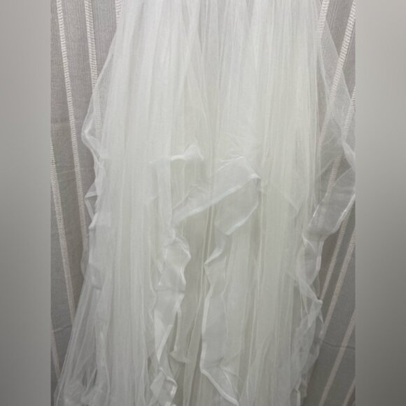 NWT Elegant White with Iridescent Sequins Prom Homecoming Wedding Gown Size XL - Picture 3 of 16